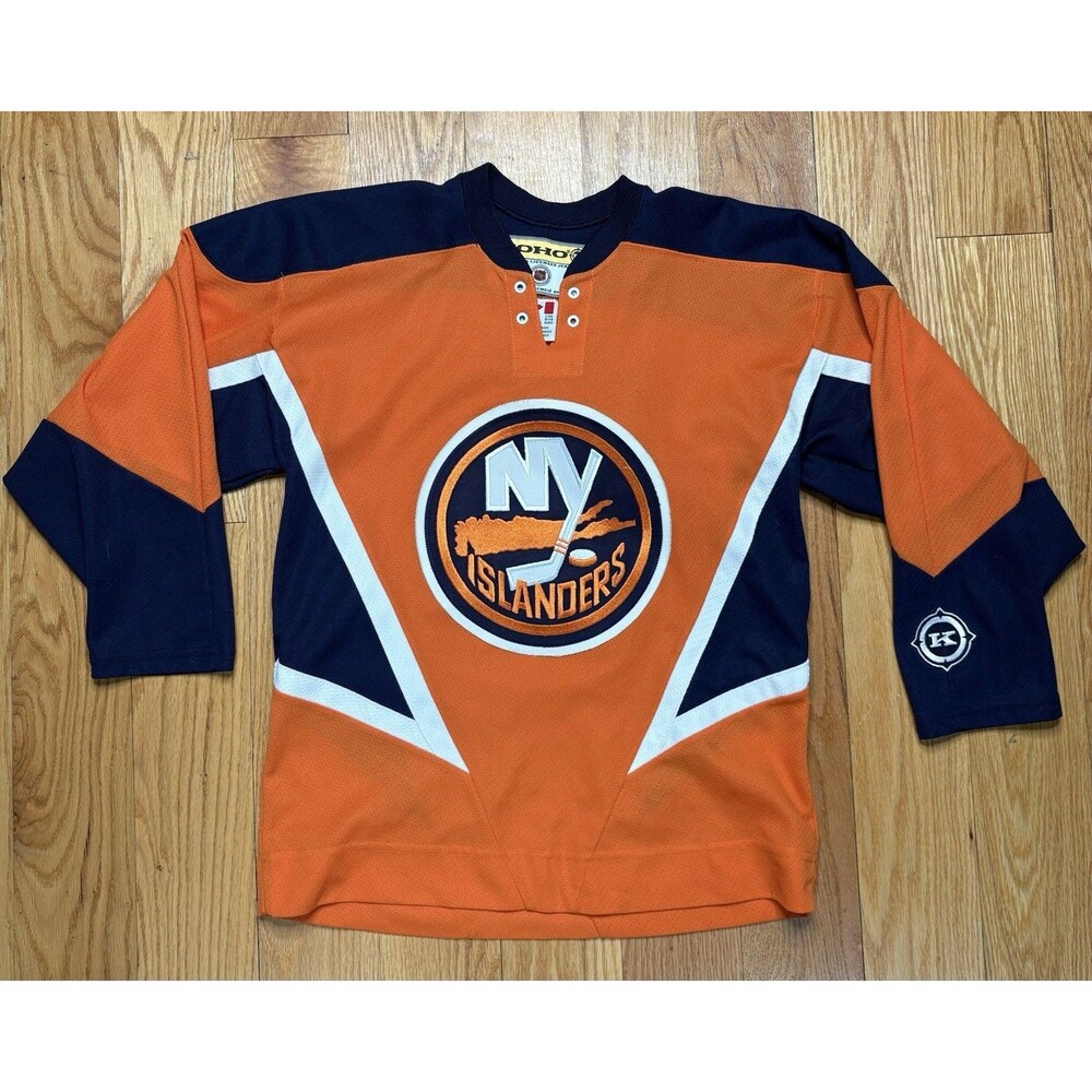 VTG New York Islanders Koho Orange Alternate Third Jersey YOUTH L / XL NHL